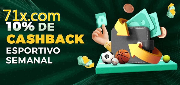 10% de bônus de cashback na 71x.com